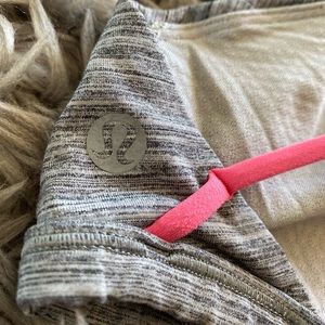 Lululemon pink and gray bra